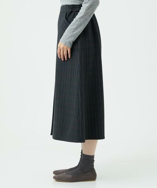 GIANNI LO GIUDICE / ジャンニ・ロ・ジュディチェ ロング・マキシ丈スカート | [洗える]レーヨン混ストレッチチェックスカート | 詳細16