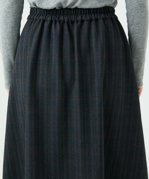 GIANNI LO GIUDICE / ジャンニ・ロ・ジュディチェ ロング・マキシ丈スカート | [洗える]レーヨン混ストレッチチェックスカート | 詳細19