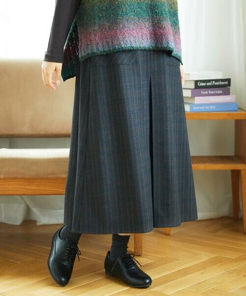 GIANNI LO GIUDICE / ジャンニ・ロ・ジュディチェ ロング・マキシ丈スカート | [洗える]レーヨン混ストレッチチェックスカート | 詳細2