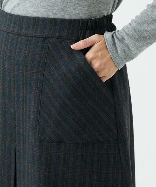 GIANNI LO GIUDICE / ジャンニ・ロ・ジュディチェ ロング・マキシ丈スカート | [洗える]レーヨン混ストレッチチェックスカート | 詳細20