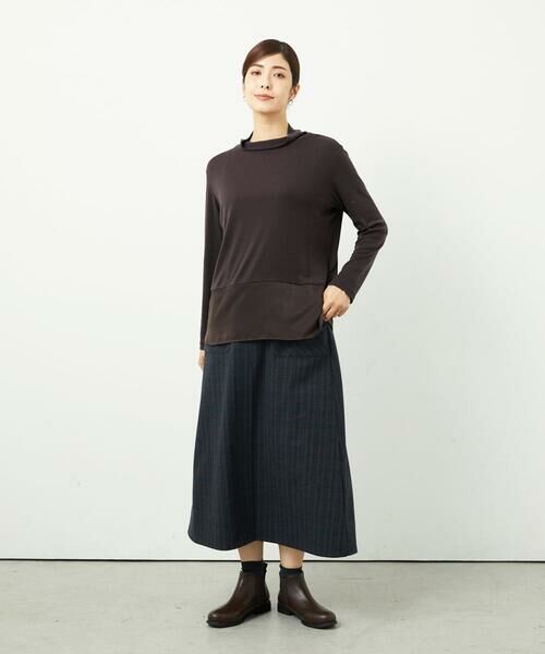 GIANNI LO GIUDICE / ジャンニ・ロ・ジュディチェ ロング・マキシ丈スカート | [洗える]レーヨン混ストレッチチェックスカート | 詳細24