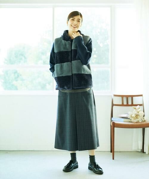 GIANNI LO GIUDICE / ジャンニ・ロ・ジュディチェ ロング・マキシ丈スカート | [洗える]レーヨン混ストレッチチェックスカート | 詳細25