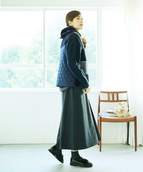 GIANNI LO GIUDICE / ジャンニ・ロ・ジュディチェ ロング・マキシ丈スカート | [洗える]レーヨン混ストレッチチェックスカート | 詳細26