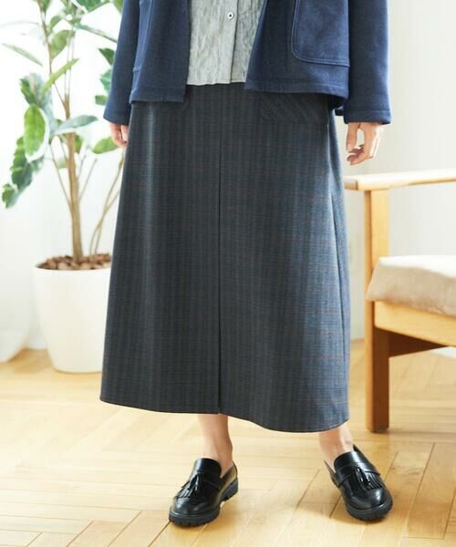 GIANNI LO GIUDICE / ジャンニ・ロ・ジュディチェ ロング・マキシ丈スカート | [洗える]レーヨン混ストレッチチェックスカート | 詳細7