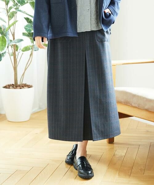 GIANNI LO GIUDICE / ジャンニ・ロ・ジュディチェ ロング・マキシ丈スカート | [洗える]レーヨン混ストレッチチェックスカート | 詳細8