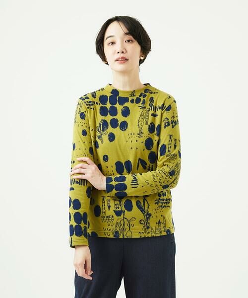 GIANNI LO GIUDICE / ジャンニ・ロ・ジュディチェ カットソー | [洗える・日本製]幾何柄両面選針カットソー | 詳細1