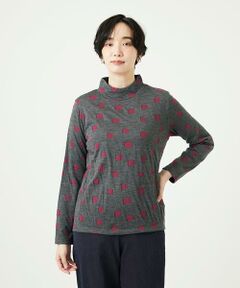 GIANNI LO GIUDICE / ジャンニ・ロ・ジュディチェ カットソー | [洗える・日本製]先染め接結ドットジャガードカットソー