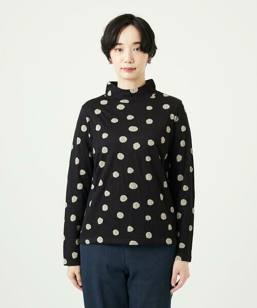 GIANNI LO GIUDICE / ジャンニ・ロ・ジュディチェ カットソー | [洗える・日本製]先染め接結ドットジャガードカットソー | 詳細14