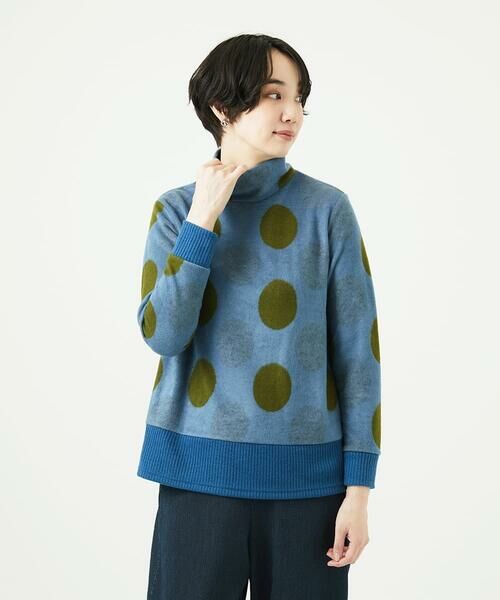 GIANNI LO GIUDICE / ジャンニ・ロ・ジュディチェ カットソー | [洗える・日本製]起毛パイルジャガードドットトップス | 詳細1
