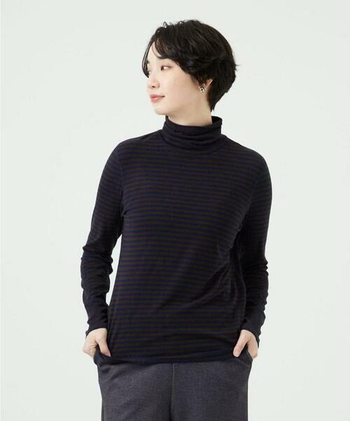 GIANNI LO GIUDICE / ジャンニ・ロ・ジュディチェ カットソー | [洗える・日本製]ラグウォームボーダーカットソー | 詳細1