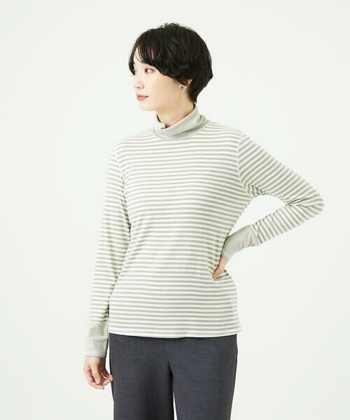 GIANNI LO GIUDICE / ジャンニ・ロ・ジュディチェ カットソー | [洗える・日本製]ラグウォームボーダーカットソー | 詳細5