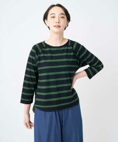 GIANNI LO GIUDICE / ジャンニ・ロ・ジュディチェ カットソー | [洗える・日本製]抜染ボーダープリントカットソー