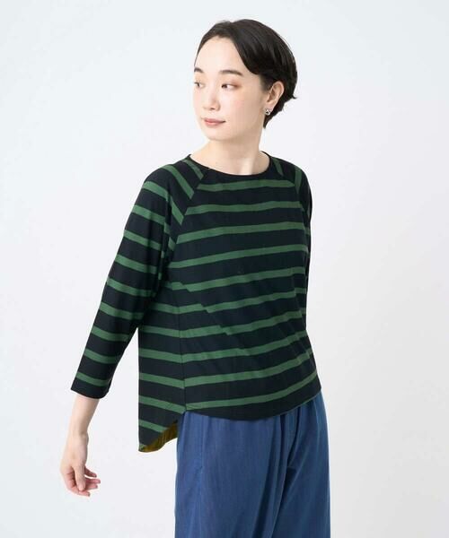 GIANNI LO GIUDICE / ジャンニ・ロ・ジュディチェ カットソー | [洗える・日本製]抜染ボーダープリントカットソー | 詳細1