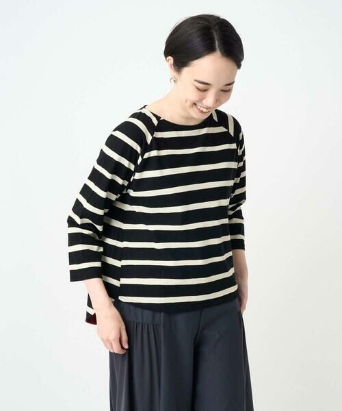 GIANNI LO GIUDICE / ジャンニ・ロ・ジュディチェ カットソー | [洗える・日本製]抜染ボーダープリントカットソー | 詳細18