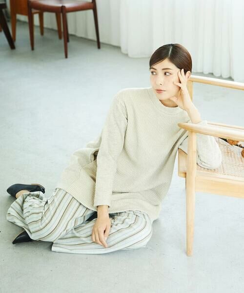 GIANNI LO GIUDICE / ジャンニ・ロ・ジュディチェ その他パンツ | [洗える・日本製]レーヨン混ストレッチストライプパンツ | 詳細10