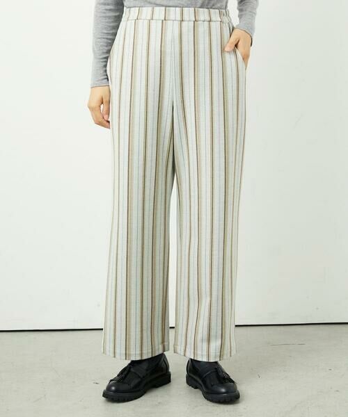 GIANNI LO GIUDICE / ジャンニ・ロ・ジュディチェ その他パンツ | [洗える・日本製]レーヨン混ストレッチストライプパンツ | 詳細13