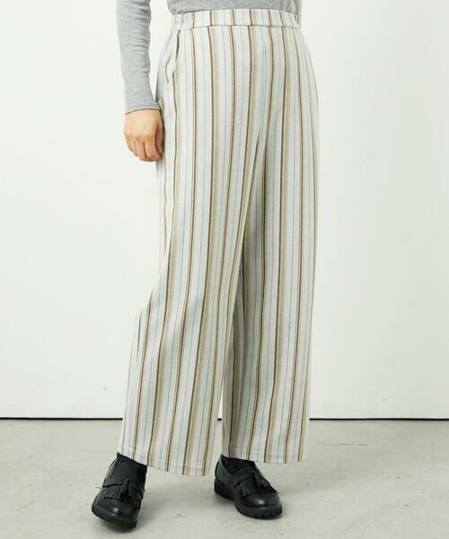 GIANNI LO GIUDICE / ジャンニ・ロ・ジュディチェ その他パンツ | [洗える・日本製]レーヨン混ストレッチストライプパンツ | 詳細14