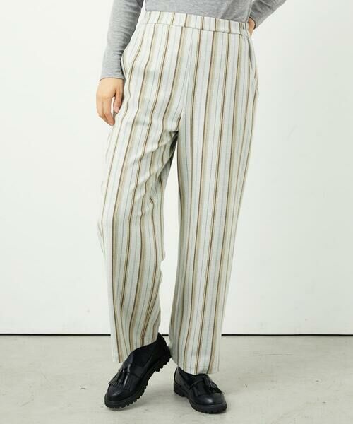 GIANNI LO GIUDICE / ジャンニ・ロ・ジュディチェ その他パンツ | [洗える・日本製]レーヨン混ストレッチストライプパンツ | 詳細15