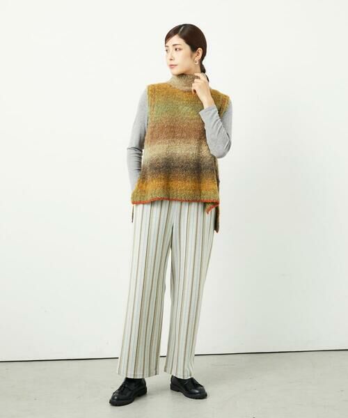 GIANNI LO GIUDICE / ジャンニ・ロ・ジュディチェ その他パンツ | [洗える・日本製]レーヨン混ストレッチストライプパンツ | 詳細16