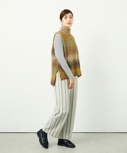 GIANNI LO GIUDICE / ジャンニ・ロ・ジュディチェ その他パンツ | [洗える・日本製]レーヨン混ストレッチストライプパンツ | 詳細17