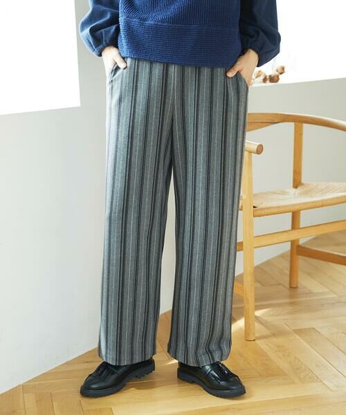GIANNI LO GIUDICE / ジャンニ・ロ・ジュディチェ その他パンツ | [洗える・日本製]レーヨン混ストレッチストライプパンツ | 詳細18
