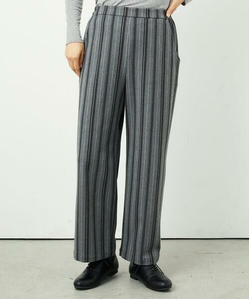 GIANNI LO GIUDICE / ジャンニ・ロ・ジュディチェ その他パンツ | [洗える・日本製]レーヨン混ストレッチストライプパンツ | 詳細20