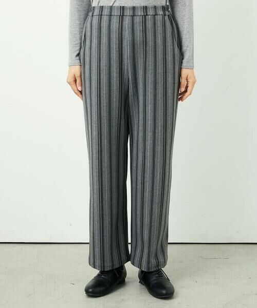 GIANNI LO GIUDICE / ジャンニ・ロ・ジュディチェ その他パンツ | [洗える・日本製]レーヨン混ストレッチストライプパンツ | 詳細21