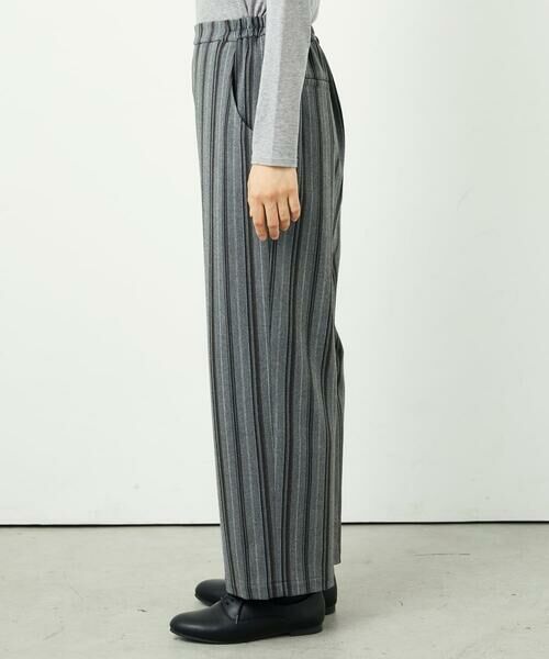 GIANNI LO GIUDICE / ジャンニ・ロ・ジュディチェ その他パンツ | [洗える・日本製]レーヨン混ストレッチストライプパンツ | 詳細22