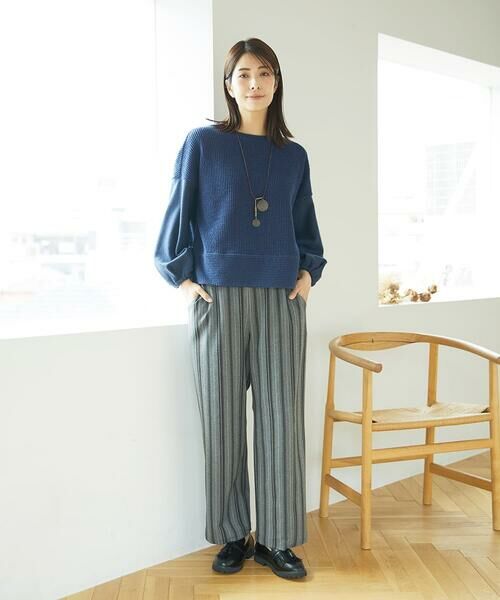 GIANNI LO GIUDICE / ジャンニ・ロ・ジュディチェ その他パンツ | [洗える・日本製]レーヨン混ストレッチストライプパンツ | 詳細29