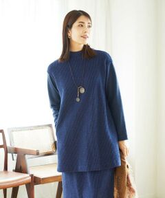 GIANNI LO GIUDICE / ジャンニ・ロ・ジュディチェ チュニック | [洗える]コットンスラブインレーチュニックカットソー