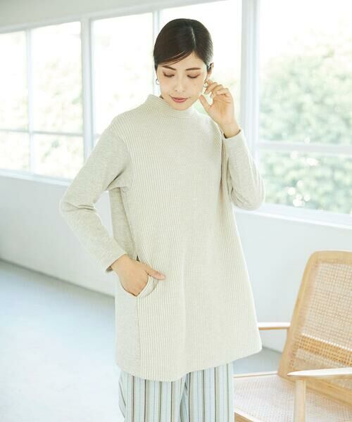 GIANNI LO GIUDICE / ジャンニ・ロ・ジュディチェ チュニック | [洗える]コットンスラブインレーチュニックカットソー | 詳細18