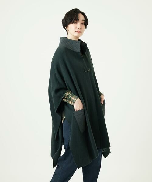 GIANNI LO GIUDICE / ジャンニ・ロ・ジュディチェ セットアップ | [洗える]キルトドッキングニットポンチョ | 詳細1