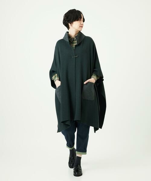 GIANNI LO GIUDICE / ジャンニ・ロ・ジュディチェ セットアップ | [洗える]キルトドッキングニットポンチョ | 詳細15