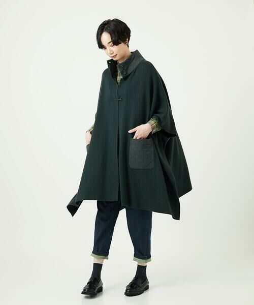 GIANNI LO GIUDICE / ジャンニ・ロ・ジュディチェ セットアップ | [洗える]キルトドッキングニットポンチョ | 詳細16
