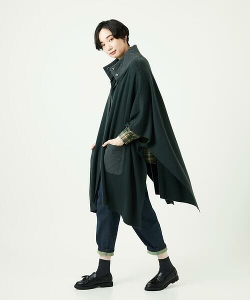 GIANNI LO GIUDICE / ジャンニ・ロ・ジュディチェ セットアップ | [洗える]キルトドッキングニットポンチョ | 詳細18