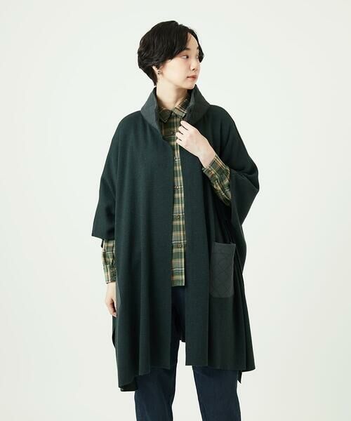 GIANNI LO GIUDICE / ジャンニ・ロ・ジュディチェ セットアップ | [洗える]キルトドッキングニットポンチョ | 詳細3