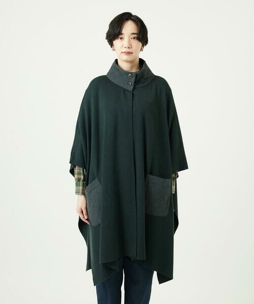 GIANNI LO GIUDICE / ジャンニ・ロ・ジュディチェ セットアップ | [洗える]キルトドッキングニットポンチョ | 詳細4