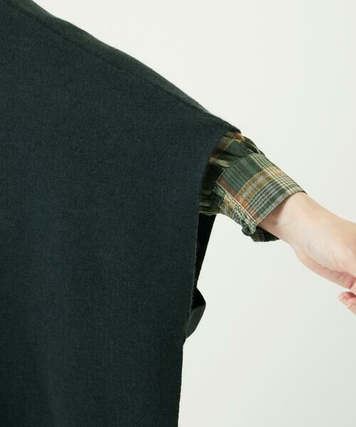 GIANNI LO GIUDICE / ジャンニ・ロ・ジュディチェ セットアップ | [洗える]キルトドッキングニットポンチョ | 詳細9