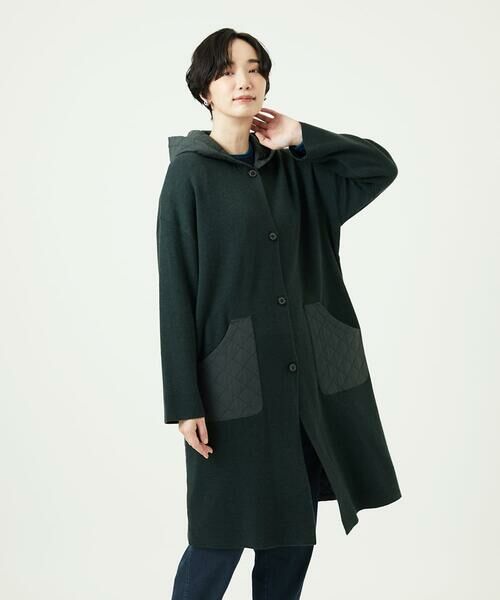 GIANNI LO GIUDICE / ジャンニ・ロ・ジュディチェ セットアップ | [洗える]キルトドッキングニットコーディガン | 詳細1