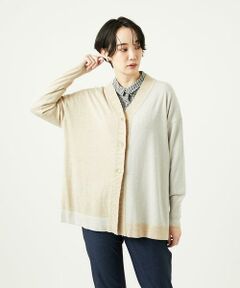 GIANNI LO GIUDICE / ジャンニ・ロ・ジュディチェ セットアップ | [洗える]バイカラーニットカーディガン