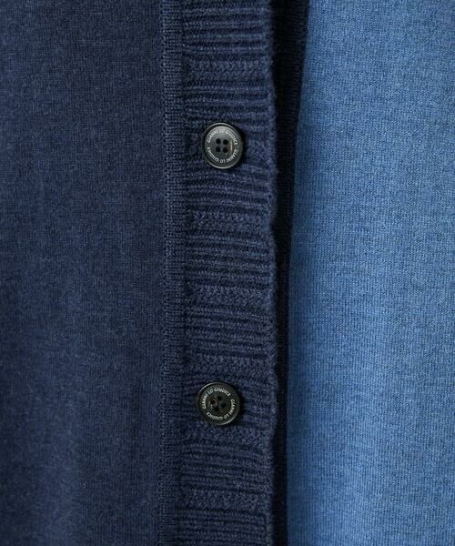 GIANNI LO GIUDICE / ジャンニ・ロ・ジュディチェ セットアップ | [洗える]バイカラーニットカーディガン | 詳細11
