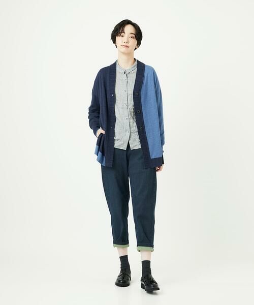 GIANNI LO GIUDICE / ジャンニ・ロ・ジュディチェ セットアップ | [洗える]バイカラーニットカーディガン | 詳細15