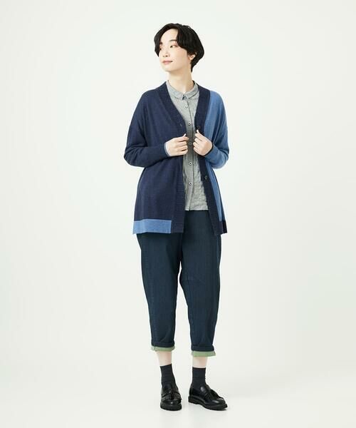 GIANNI LO GIUDICE / ジャンニ・ロ・ジュディチェ セットアップ | [洗える]バイカラーニットカーディガン | 詳細16