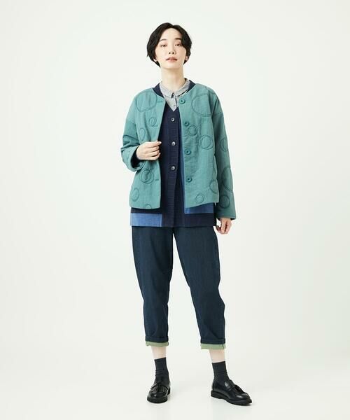 GIANNI LO GIUDICE / ジャンニ・ロ・ジュディチェ セットアップ | [洗える]バイカラーニットカーディガン | 詳細18