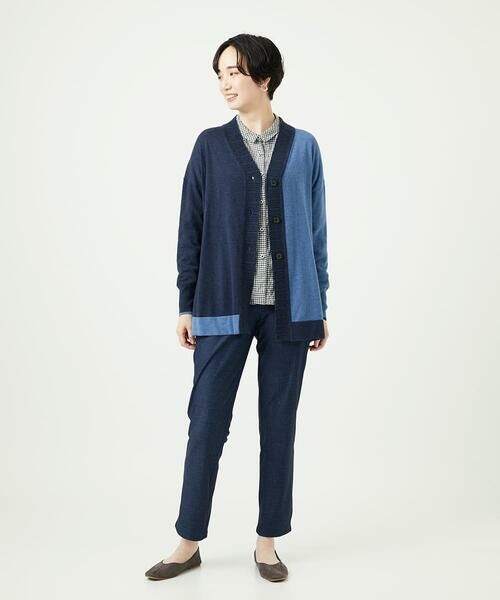 GIANNI LO GIUDICE / ジャンニ・ロ・ジュディチェ セットアップ | [洗える]バイカラーニットカーディガン | 詳細19