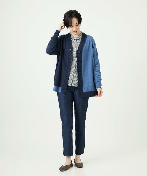 GIANNI LO GIUDICE / ジャンニ・ロ・ジュディチェ セットアップ | [洗える]バイカラーニットカーディガン | 詳細20