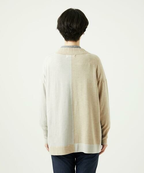 GIANNI LO GIUDICE / ジャンニ・ロ・ジュディチェ セットアップ | [洗える]バイカラーニットカーディガン | 詳細24