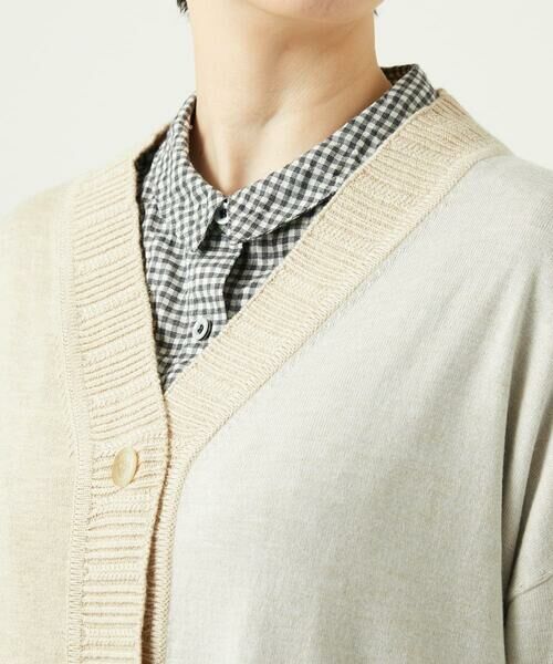 GIANNI LO GIUDICE / ジャンニ・ロ・ジュディチェ セットアップ | [洗える]バイカラーニットカーディガン | 詳細26