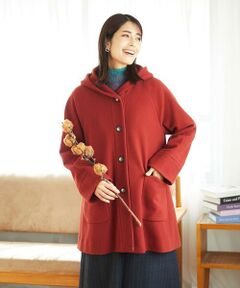 GIANNI LO GIUDICE / ジャンニ・ロ・ジュディチェ その他アウター | ウールモッサフーディーコート