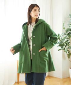 GIANNI LO GIUDICE / ジャンニ・ロ・ジュディチェ その他アウター | ウールモッサフーディーコート